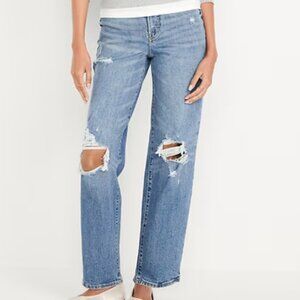 Old Navy High-Waisted OG Loose Ripped Jeans